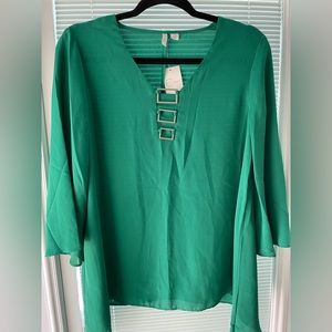 Cato green blouse small
